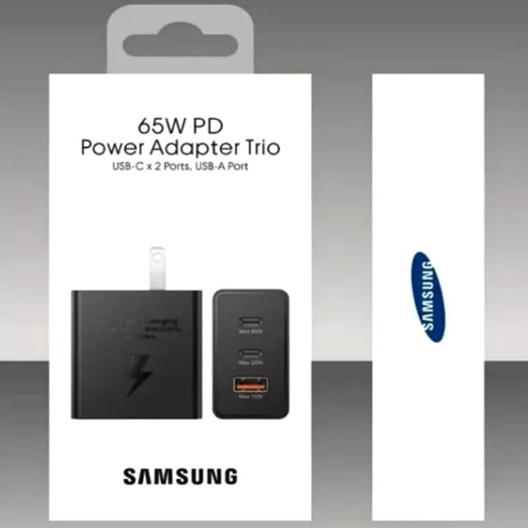 CARGADOR 65W Power Adapter Trio USB-C X 2 PORTS, USB-A PORT «SAMSUNG» –  PROMOTODO GT